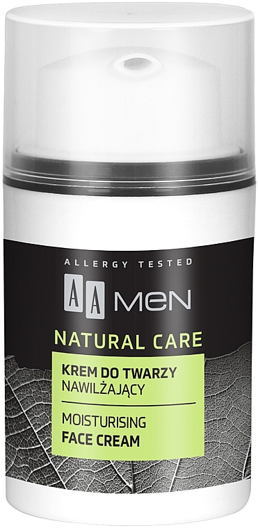 Увлажняющий крем для лица - AA Men Natural Care Moisturising Face Cream — фото N2