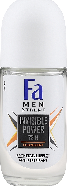 Роликовый дезодорант - Fa Men Xtreme Invisible Deodorant