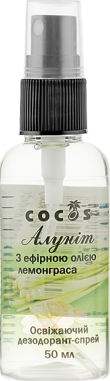 Дезодорант-спрей "Алунит" с эфирным маслом лемонграсса - Cocos