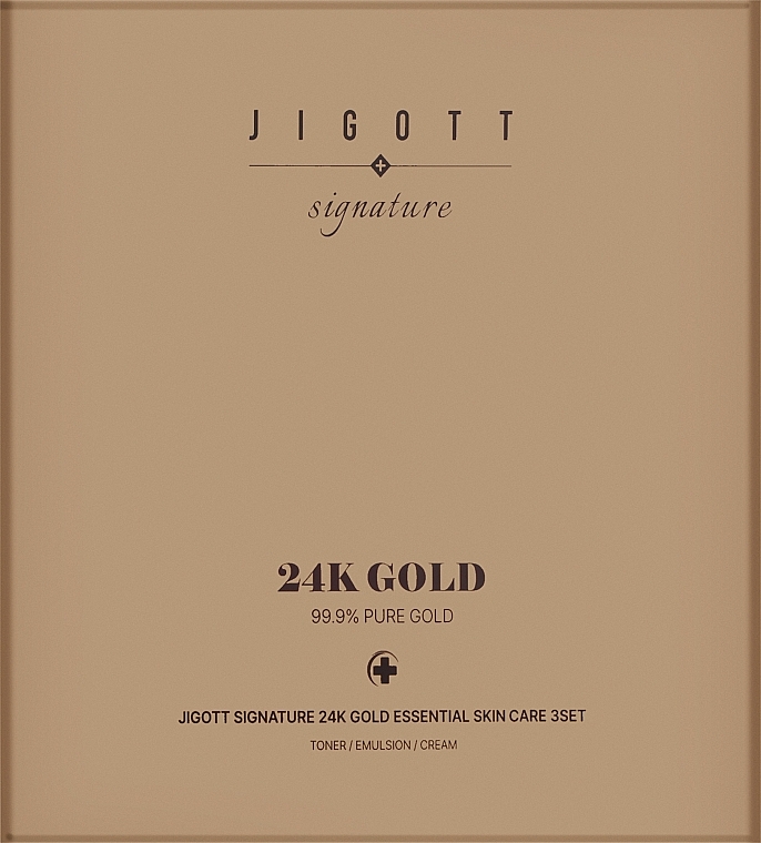 Набор с частицами золота для ухода за кожей, 5 продуктов - Jigott Jigott Signature 24k Gold Essential Skin Care 3set — фото N1