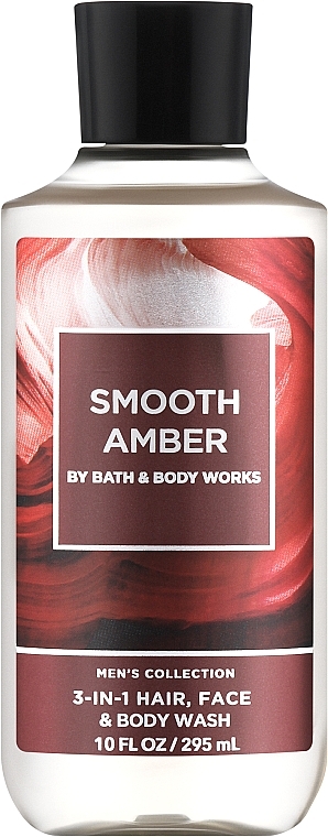 Гель 3 в 1 для волос, лица и тела - Bath and Body Works Smooth Amber 3-in-1 Hair, Face & Body Wash