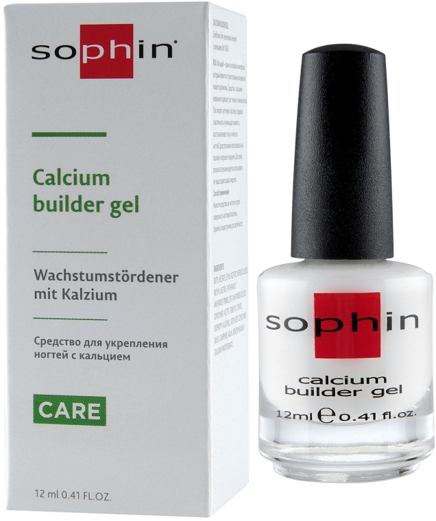 Засіб для зміцнення нігтів з кальцієм - Sophin Calcium Builder Gel — фото N1