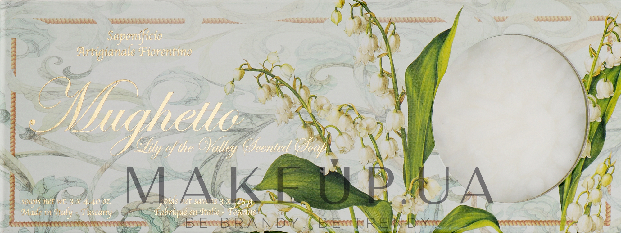Набір мила "Конвалія" - Saponificio Artigianale Fiorentino Lily Of The Valley Soap — фото 3x125g