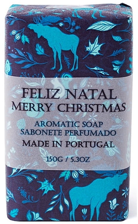 Натуральне мило з арганієвою олією та маслом ши - Essencias De Portugal Feliz Natal Merry Christmas — фото N1
