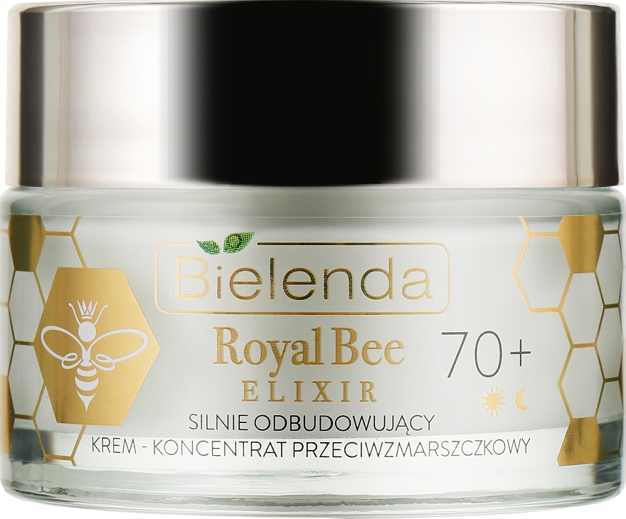 Восстанавливающий крем-концентрат против морщин - Bielenda Royal Bee Elixir 70+ Cream Concentrate