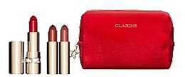 Набір - Clarins Joli Rouge Collection (lipstick/3,5g + refill/2x3,5g + bag/1pc) — фото N1