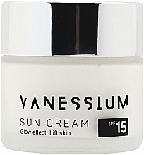 Парфумерія, косметика Сонцезахисний крем SPF 15 для обличчя - Vanessium Sun Cream Glow Effect Lift Skin SPF15