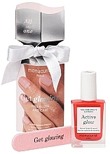 Парфумерія, косметика Набір - Manucurist Get Glowing! Candy Kit (nail/polish/15ml + nail/file/1pc)