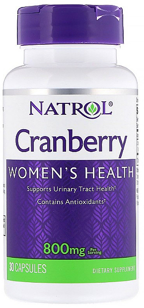 Экстракт клюквы, 800мг - Natrol Cranberry Women's Health — фото N1