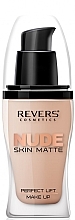 Духи, Парфюмерия, косметика Тональный крем - Revers Nude Skin Matte Perfect Lift