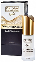 Ліфтинг-крем для шкіри навколо очей - Dr.Sea Gold & Peptide Complex Eye Lifting Cream — фото N1