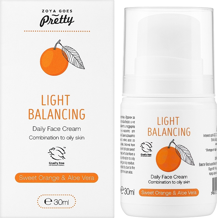 Легкий балансувальний щоденний крем для обличчя - Zoya Goes Light Balancing Daily Face Cream — фото N2