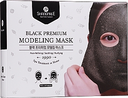 Парфумерія, косметика Маска-плівка для обличчя - Shangpree Black Premium Modeling Mask (gel/50g + powder/4,5g)