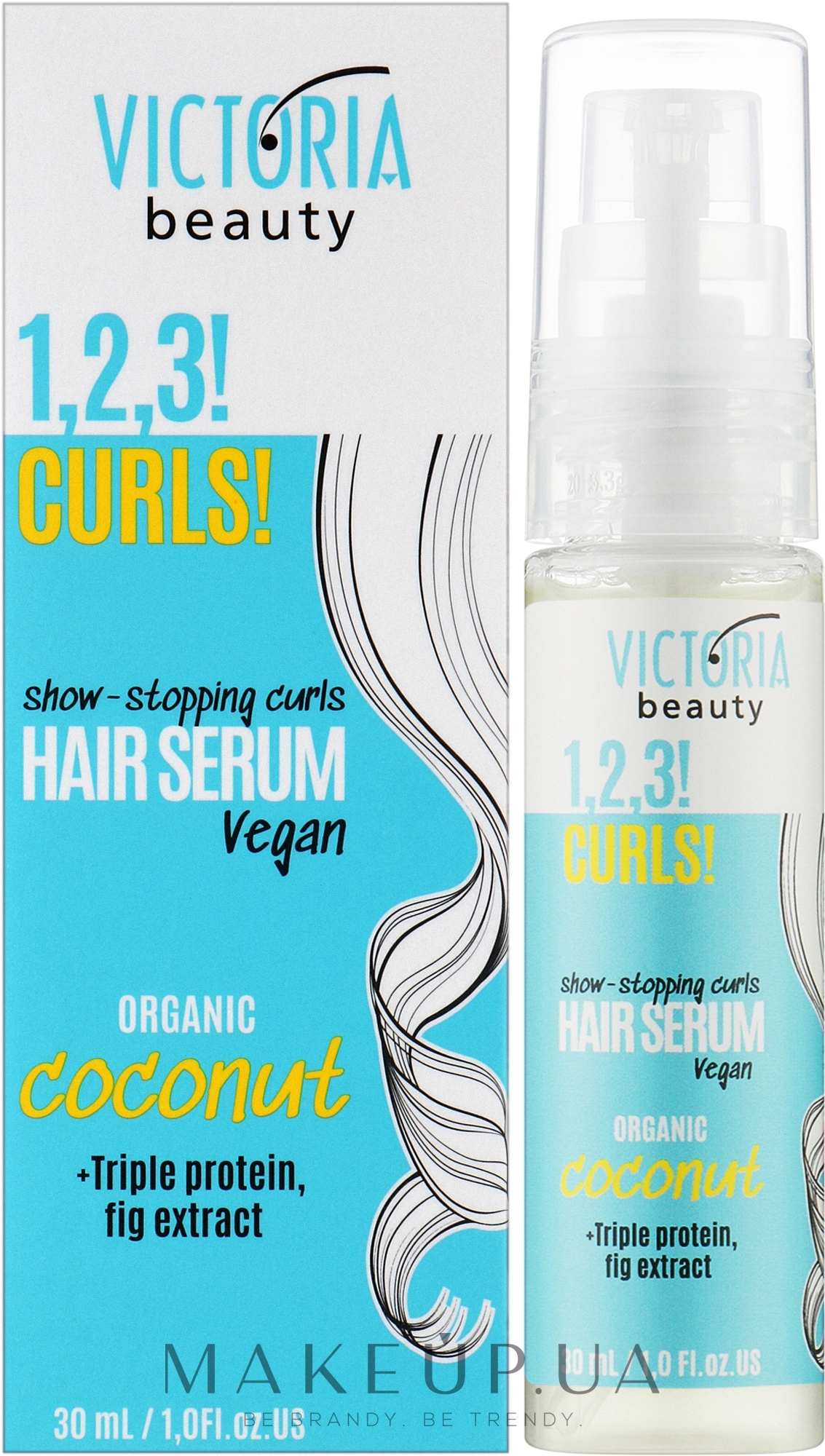 Сыворотка для кудрявых волос - Victoria Beauty 1,2,3! Curls! Hair Serum — фото 30ml