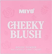 Румяна, 10 г - Miyo Cheeky Blush Rouge Powder Delightfully Pinky Cheeks — фото N2