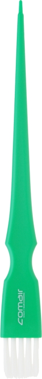 Кисть для окрашивания волос "Rainbow", узкая, зеленая - Comair — фото N1