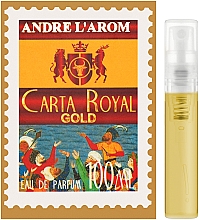 Духи, Парфюмерия, косметика Andre L'arom Carta Royal Gold - Парфюмированная вода (пробник)