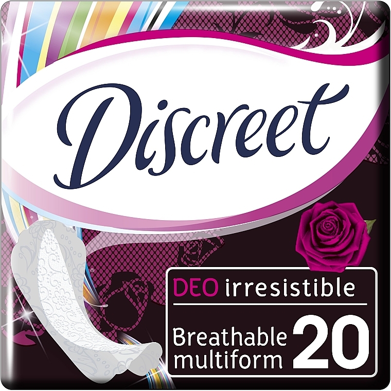 Щоденні гігієнічні прокладки Deo Irresistible Multiform, 20шт - Discreet — фото N1