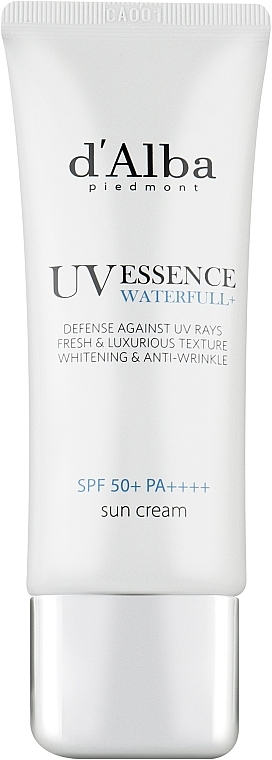 Сонцезахисна есенція-крем - D'alba Waterful Essence Sun Cream SPF 50+ PA++++ — фото N3