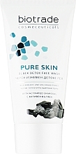 Гель-детокс для умывания с карбоном и молочной кислотой - Biotrade Pure Skin Black Detox Face Wash — фото N3