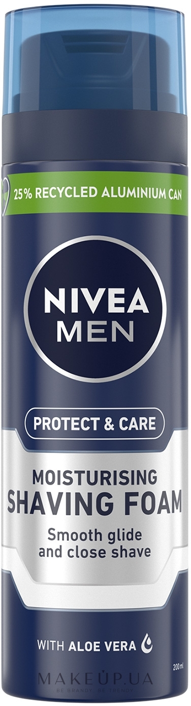 Піна для гоління зволожувальна "Захист і догляд" - NIVEA MEN Protect & Care Moisturising Shaving Foam — фото 200ml