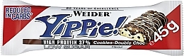 Духи, Парфюмерия, косметика Протеиновый батончик "Печенье-двойной шоколад" - Weider Yippie! Cookies-Double Choc