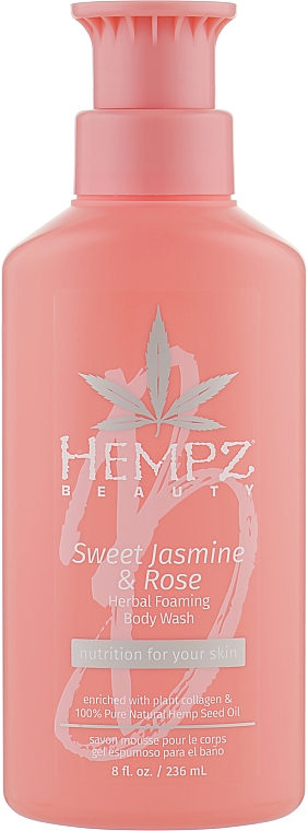 Гель для душу "Солодкий жасмин і троянда" - Hempz Sweet Jasmine & Rose Body Wash — фото N1