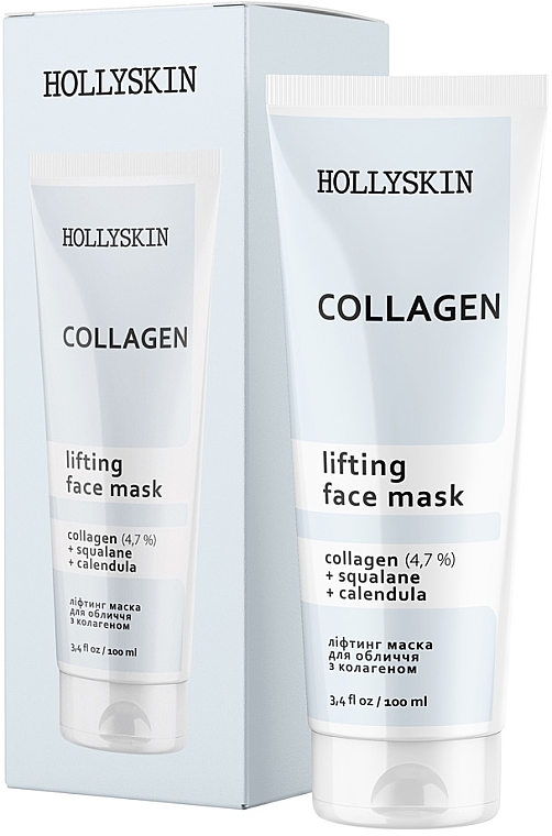 Маска для обличчя з колагеном - Hollyskin Collagen Face Mask