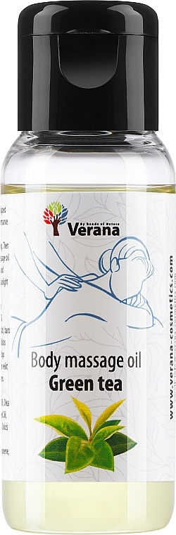Массажное масло для тела "Green Tea" - Verana Body Massage Oil — фото N1