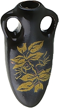 Аромакулон на шнурке, кувшин, черный с цветком - Адверсо — фото N6