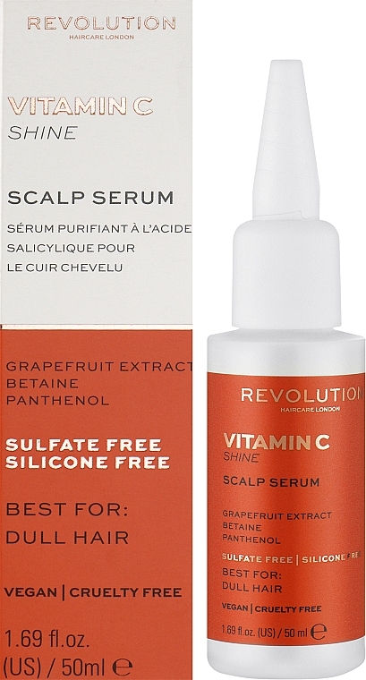 Сыворотка для кожи головы с витамином C - Makeup Revolution Vitamin C Shine Scalp Serum — фото N2