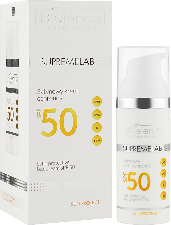 Крем сатиновый для лица - Bielenda Professional Supremelab Satin Protective Face Cream SPF 50 — фото N2