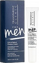 Духи, Парфюмерия, косметика Мужской крем для лица - Transparent Clinic For Men Q10&Retinol Contour Cream 