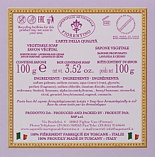 Натуральное мыло "Лаванда и Кедр" - Saponificio Artigianale Fiorentino Capri Lavender & Cedar Soap — фото N3