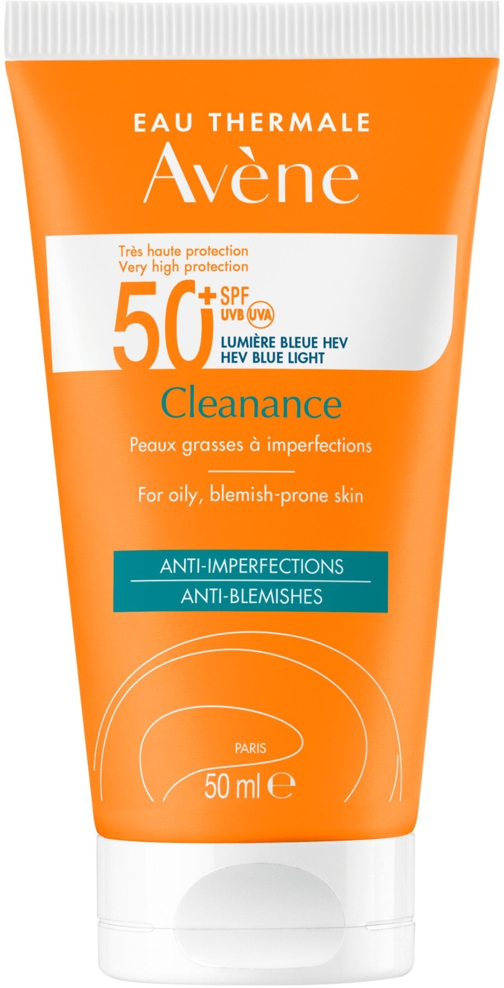 Солнцезащитный крем для проблемной кожи - Avene Solaires Cleanance Sun Care SPF 50+ — фото 50ml