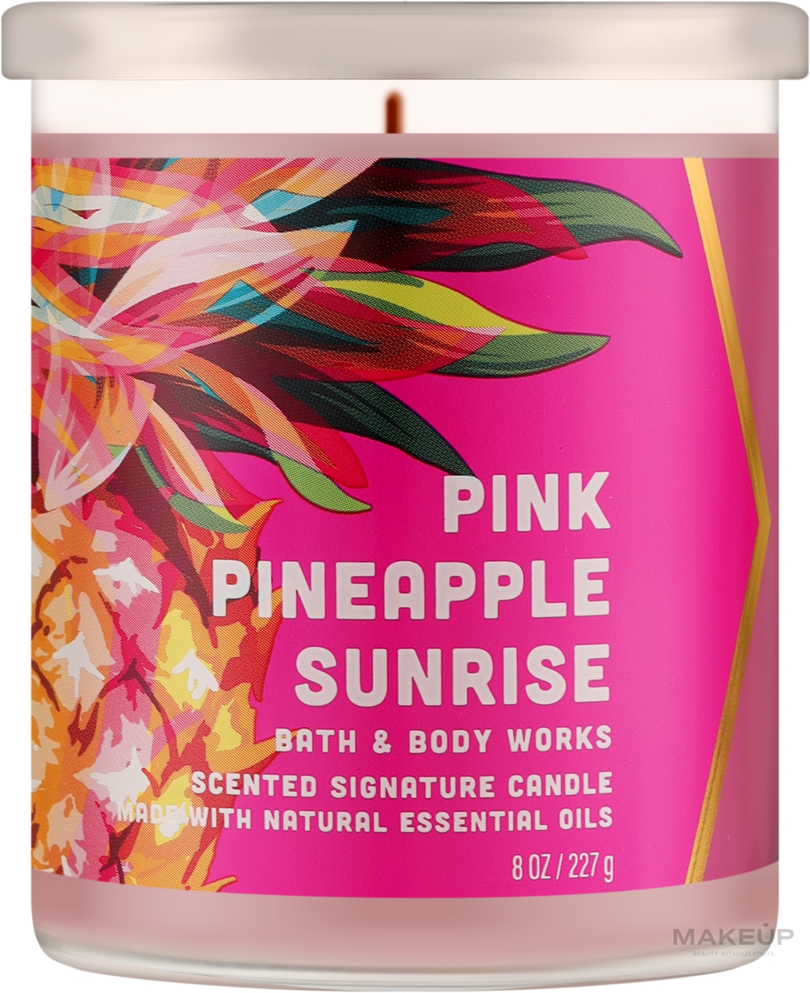 Аромасвеча - Bath and Body Works Pink Pineapple Sunrise Candle — фото 227g