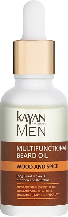 Олія для бороди мультифункціональна - Kayan Professional Men Multifunctional Beard Oil — фото N1