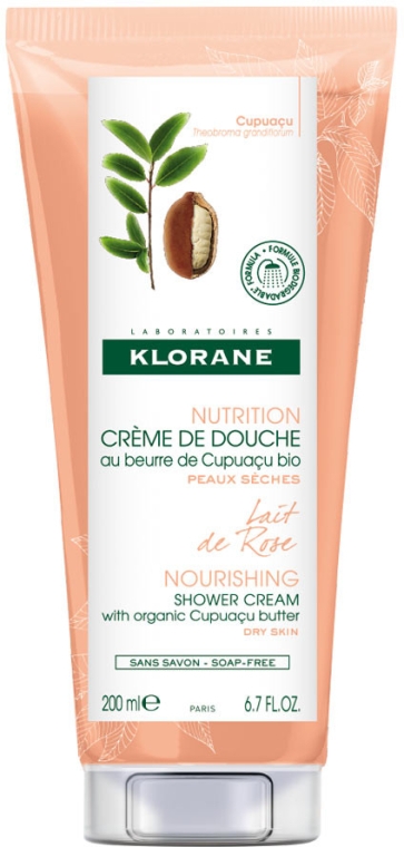 Крем для душу - Klorane Cupuacu Rose Milk Nourishing Shower Cream — фото N1