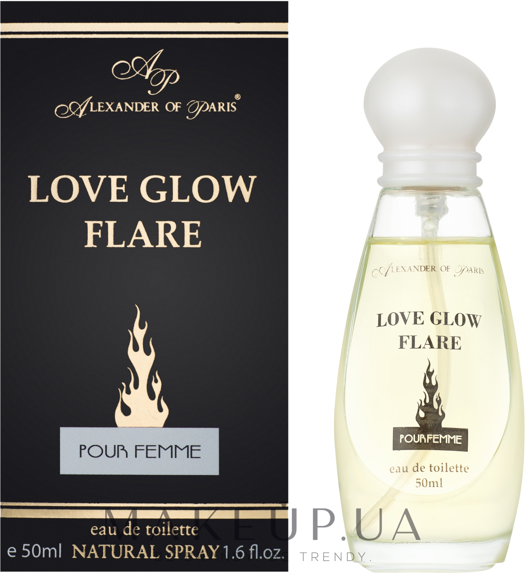 Aroma Parfume Alexander of Paris Love Glow Flare - Туалетная вода — фото 50ml