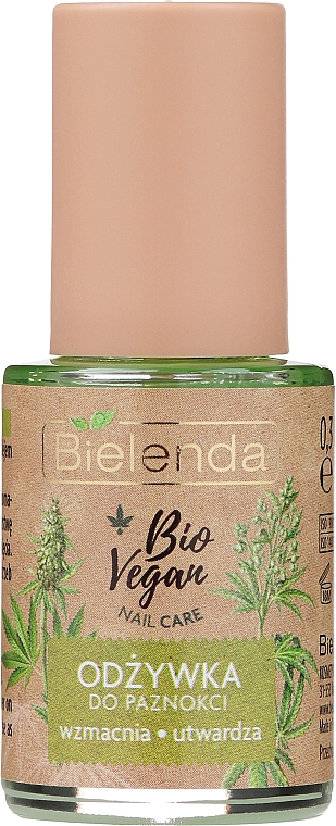 Средства по уходу за ногтями з семенами конопли - Bielenda Bio Vegan Nail Care Hemp — фото N1