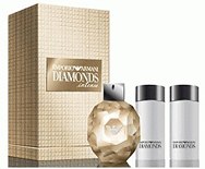 Духи, Парфюмерия, косметика Giorgio Armani Emporio Armani Diamonds Intense - Набор (edp 50 + b/lot 50 + sh/gel 50)