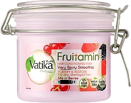 Маска для волосся "Суміш ягід" - Dabur Vatika Naturals Fruitamin Mix Of Berries Hair Conditioning Mask — фото N1
