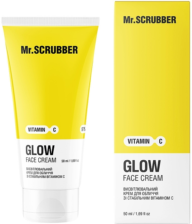 Осветляющий крем для лица со стабильным витамином С - Mr.Scrubber Glow Vitamin C Face Cream — фото N1