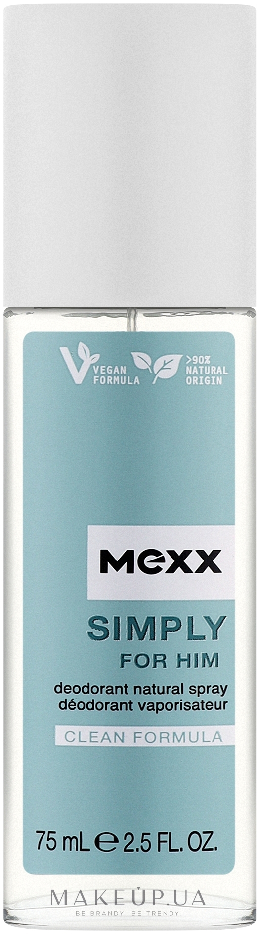 Mexx Simply For Him - Дезодорант-спрей — фото 75ml