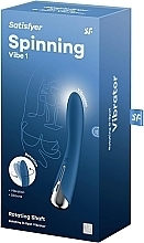 Духи, Парфюмерия, косметика Вибратор для стимуляции точки G, синий - Satisfyer Spinning Vibe 1 Blue