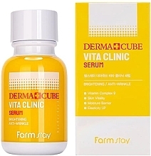 Увлажняющая сыворотка с витаминами - FarmStay Derma Cube Vita Clinic Serum — фото N1
