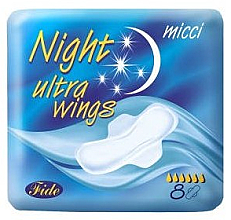 Парфумерія, косметика Гігієнічні прокладки, 8 шт. - Micci Ultra Wings Night