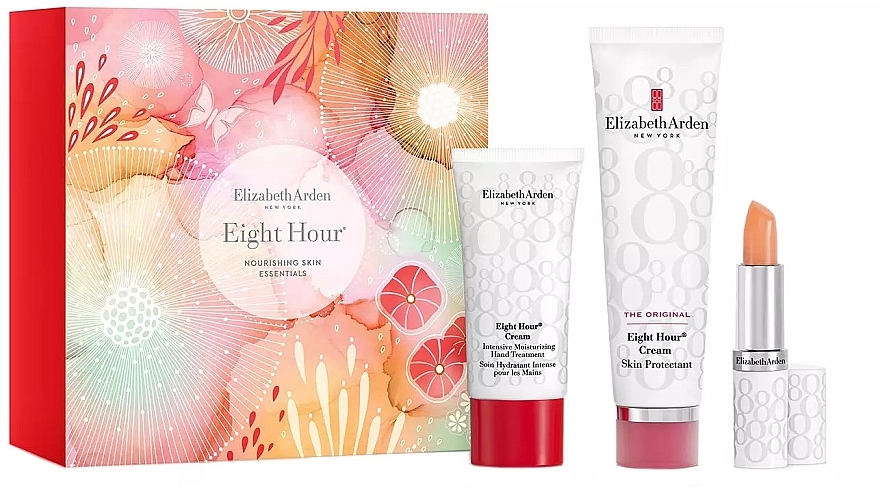 Набор - Elizabeth Arden Eight Hour Original Set (b/cr/50ml + h/cr/30ml + l/balm/3,7g) — фото N1