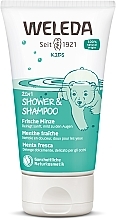 Парфумерія, косметика Дитячий шампунь-гель 2 в 1 - Weleda Kids 2in1 Shower & Shampoo Fresh Mint