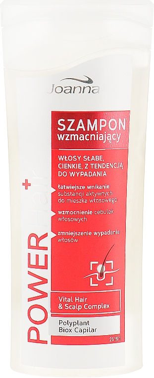 Шампунь для слабкого і тонкого волосся - Joanna Power Hair Vital Hair and Scalp Complex Shampoo